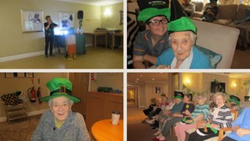 St Patricks Day celebrations at Park House care home
